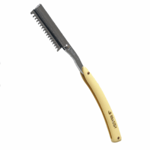 Valente Yellow Folding Sliding Razor Handle Model