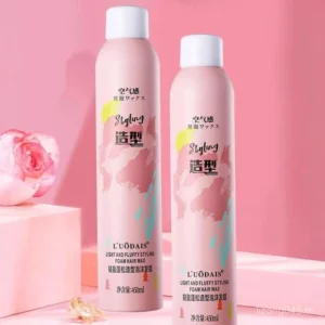 ป้องกันม้วนยืดหยุ่นสเปรย์โฟมปุยชุ่มชื้นปุยสไตล์ฝรั่งเศสจัดแต่งทรงผมบวกจัดแต่งทรงผม